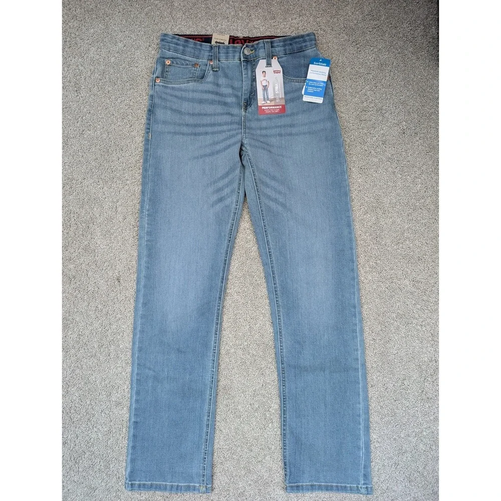NWT Lot of 3 Levi's 514 Straight Performance Jeans Boys 16 Reg